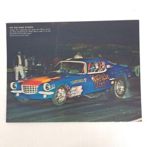 Vintage Jungle Jim Liberman Chevrolet Camaro Drag Racing Print Ad Advertising